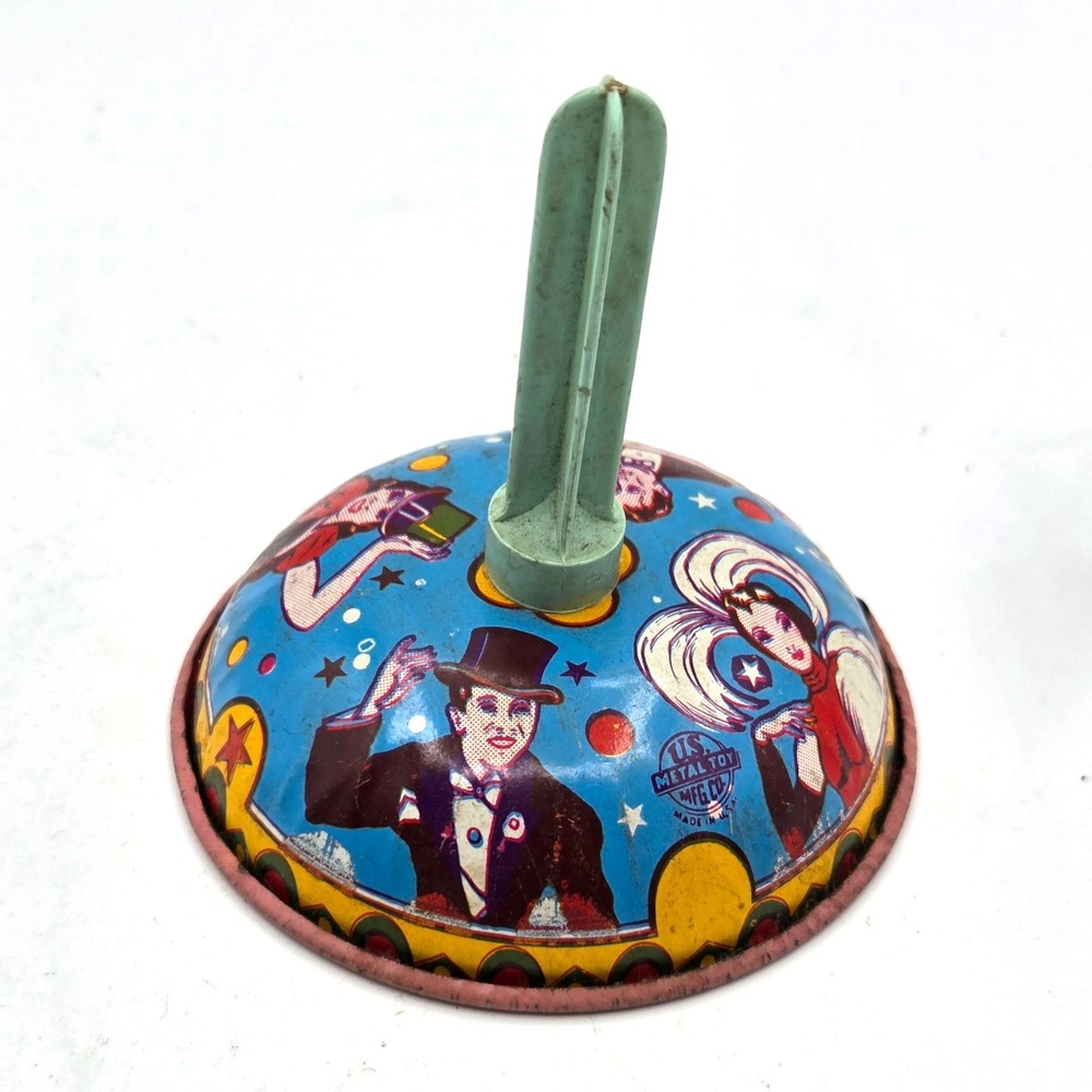 VINTAGE US TOY MFG Noise Maker Party Rattle or Bell Ringer Dancer & Magician